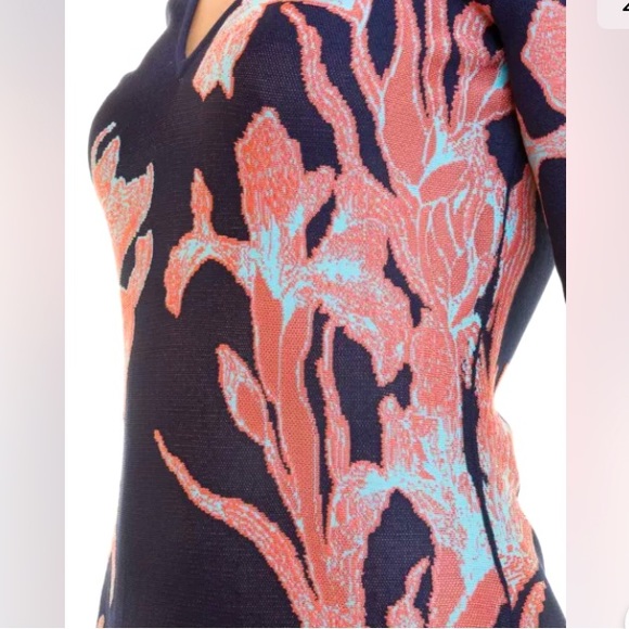 NWT ROBERTO CAVALLI IRIS PATTERN JACQUARD DRESS 8 - Picture 4 of 5